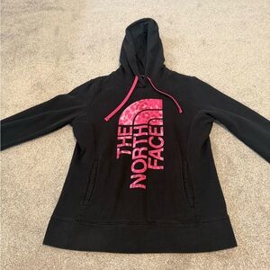 The North Face pink and black hoodie